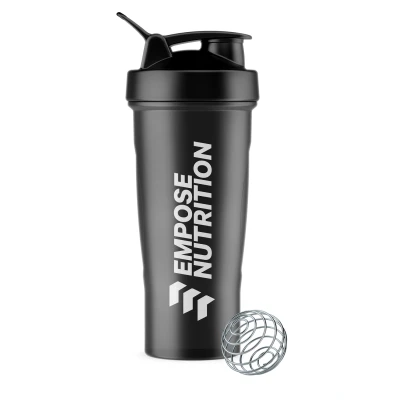Afbeelding van Empose Nutrition Shaker Shakebeker proteine Zwart transparant 600 ml