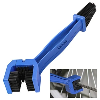 Afbeelding van Luniquz Reinigingsborstel kettingborstel voor het reinigen van motor , fiets of scooterkettingen (blauw)