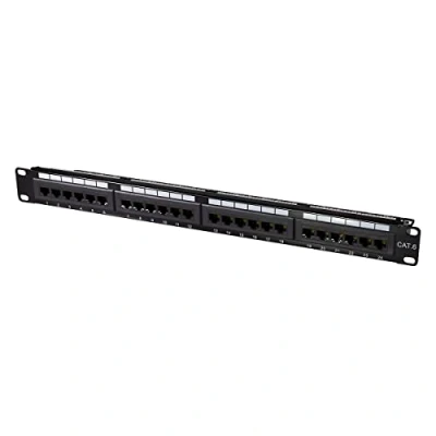Afbeelding van LogiLink Professional PrimeLine Cat.6 (250 MHz) patchpanel verdelerveld, 19&quot;, UTP (niet afgeschermd) 24 Port (RJ45)
