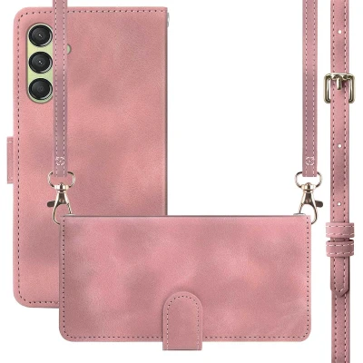 Afbeelding van Samsung Galaxy A25 Hoesje Kunstleder iMoshion Bookcase Roze Telefoonhoesje
