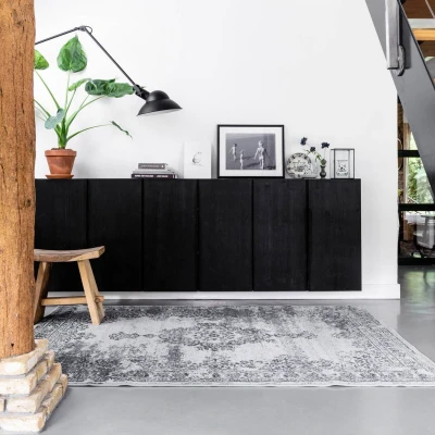 Afbeelding van Vintage Vloerkleed Grijs 185 x 270 cm (L) Bloom Eva Interior