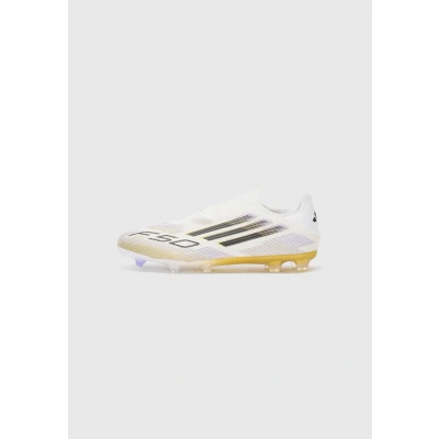 Afbeelding van adidas Performance F50 League LL FG/MG Voetbalschoenen met kunststof noppen white/core black/goldcoloured, Heren, Maat: 40 2/3 Schoenen