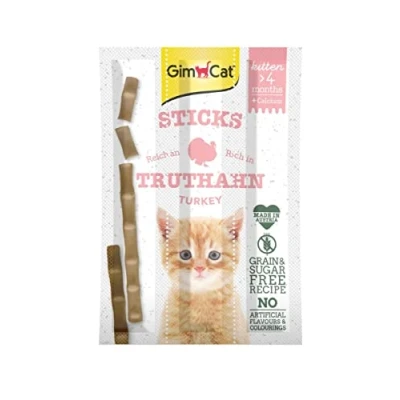 Afbeelding van GimCat Sticks Kitten Kalkoen 3 stuks