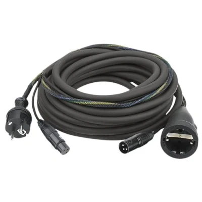Afbeelding van Dap FP0910B 10mtr Schuko/XLR Female Male audio + voeding