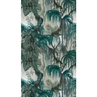 Afbeelding van Donkergroen oerwoud behang, vliesbehang met motief, digitale printbehang jungle 398651, groen regenwoud 39865 1, BRICOFLOR.nl