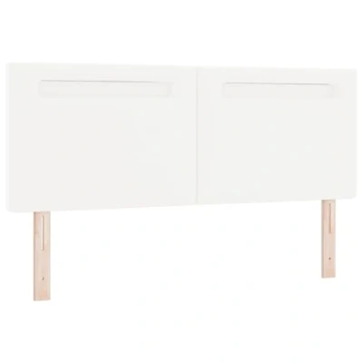 Afbeelding van vidaXL Hoofdbord Wandgemonteerd met hoofdeinde Wit 144 cm PVC