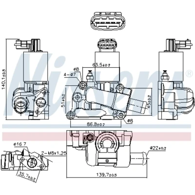 Afbeelding van Nissens EGR klep 98227