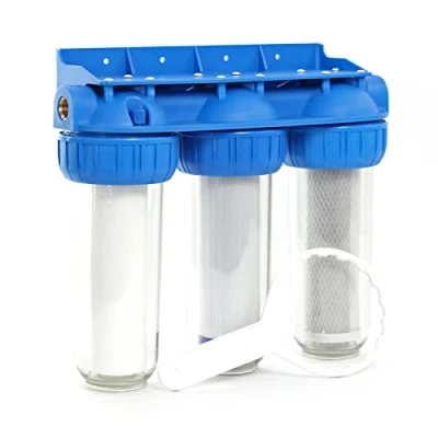 Afbeelding van Naturewater NW BR10B4 3 traps filter 20,67mm 1/2&quot; sedimentfilter actieve koolblok koolgranulaat