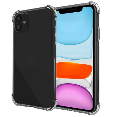 Afbeelding van Apple iPhone 11 Hoesje Siliconen en TPU (zacht) iMoshion Softcase/Backcover Transparant Telefoonhoesje