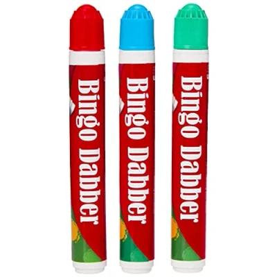 Afbeelding van Atlona Tallon Games Bingo Dabber (Pack van 3), Wit, Pack 3 7,6 x 3,1 1,7 cm; 80 gram