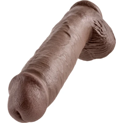 Afbeelding van Pipedream King Cock Realistische Dildo met Ballen en Zuignap 28 cm Bruin