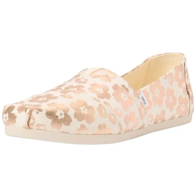 Afbeelding van TOMS Alpargata Cloudbound instappers voor dames, Beige Folie Ojai Bloemenprint, 37.5 EU