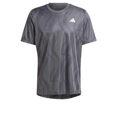 Afbeelding van adidas Performance CLUB Graph TEE Sport Tshirt, Heren, Maat: Large, Carbon/black