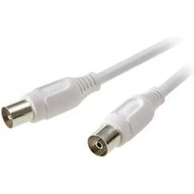Afbeelding van SpeaKa Professional Antenne Aansluitkabel [1x Antennestekker 75 Ω 1x Antennebus Ω] 5.00 m 90 dB Afgeschermd Wit