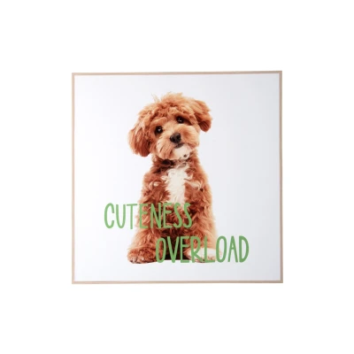 Afbeelding van Present Time Wall Art Puppy Cuteness Overload Multicolor