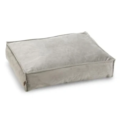 Afbeelding van Hondenkussen Nalino fluweel grijs 70x55x15 cm