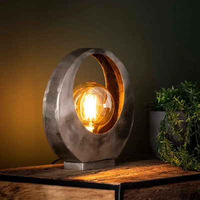 Afbeelding van Hoyz Tafellamp Full Moon Industrieel Grijs