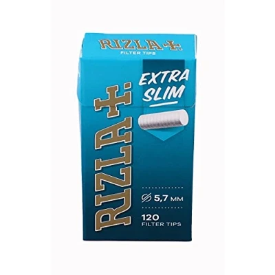 Afbeelding van RIZLA Filtersticks Extra Slim, 5,7 mm diameter, 120 filters per verpakking 5 verpakkingen (600 filters)