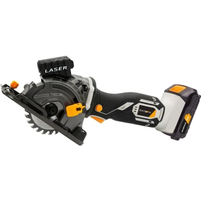 Afbeelding van Mini Invalcirkelzaag Ø 89 mm 18V Incl. 4,0 Ah Accu / 2,4 Oplader Perfect voor hout, aluminium, laminaat, kunststof, metaal en tegels Maxxpack