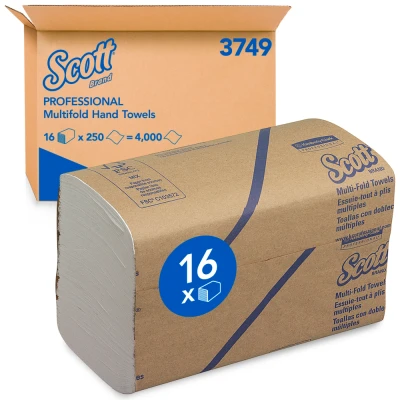 Afbeelding van Scott 3749 Multifold Airflex 1 laags 16 x 250 stuks