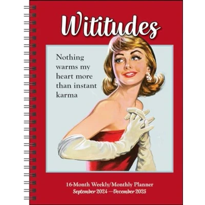 Afbeelding van Wititudes 16 Month 2024 2025 Weekly/Monthly Planner Calendar