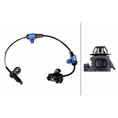Afbeelding van HELLA 6PU 358 217 551 ABS Sensor Met verbindingsstuk Geluidsensor 2 polig 498mm HONDA: CR V IV (RM) 2.0, 2.4 AWD, 1.6 i DTEC, 2.0 iVtec