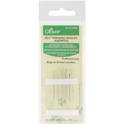 Afbeelding van Clover Asstd. Zelfrijgende naalden 5 maten, metaal, 1