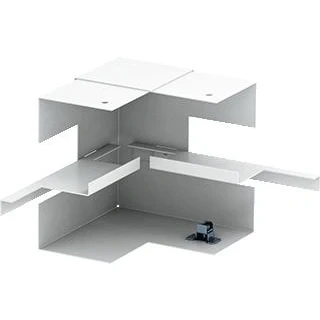 Afbeelding van Obo rapid 80 gs binnenhoekstuk wandgoot staal bxd 130x70mm wit ral9010 6277240