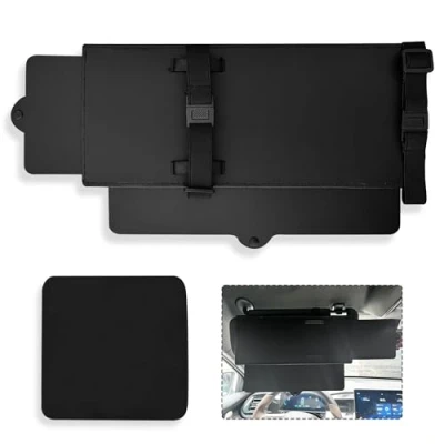 Afbeelding van UBRAVE Zonneklepverlenger,Zonneklep,Verlenging Voor Auto,Verlenging Van De Zonneklep Auto,Anti Glare Sun Visor,Auto Accessoires Interieur Voorstoel Bestuurder En Passagier(Zwart/1 Stuk)