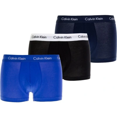 Afbeelding van Calvin Klein Low Rise Trunks Boxershort (3 pack) Zwart/Blauw/Navy Maat S