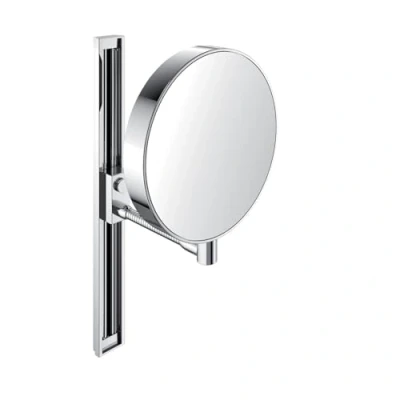 Afbeelding van Emco scheerspiegel zonder verlichting met glijstang 40cm factor 3 en 7 20 2cm chroom 109500115