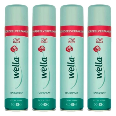Afbeelding van 4x Wella Haarspray Extra Strong 400 ml