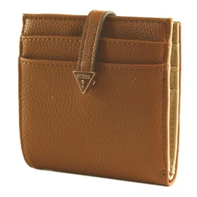 Afbeelding van GUESS Kaarthoes Laurel SLG Tab Card Case Cognac Lichtbruin