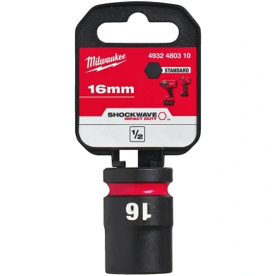 Afbeelding van Milwaukee Accessoires SHOCKWAVE Krachtdop 1/2&quot; kort 16 mm 1 stuk 4932480310