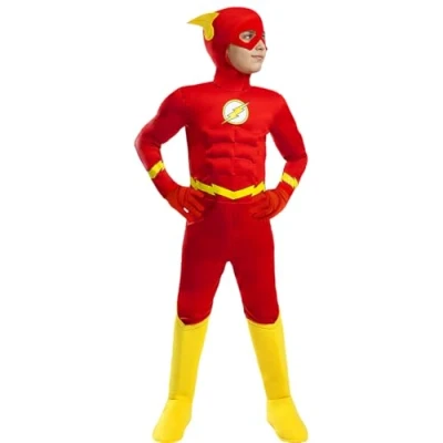 Afbeelding van FUNIDELIA Deluxe Flash kostuum voor jongens Maat: 135 152 cm