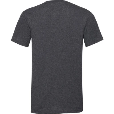 Afbeelding van Fruit Of The Loom Heren Valuegewicht V hals, T shirt met korte mouwen. (Wit)