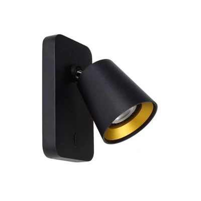 Afbeelding van Lucide TURNON Wandspot LED Dim to warm Zwart