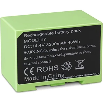 Afbeelding van 4624864 ABL D1 i7 Batterij vervangen voor iRobot Roomba e and i Series i7+ 7150 7550 i3 3150 i3+ 3550 i4 4150 i4+ Lithium Ion Battery Extended Life (14.4V 46Wh)