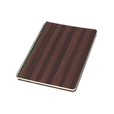 Afbeelding van 3x Notitieboek Conceptum A5 spiraal hout punt gelijnd 160 pag 100gr HC