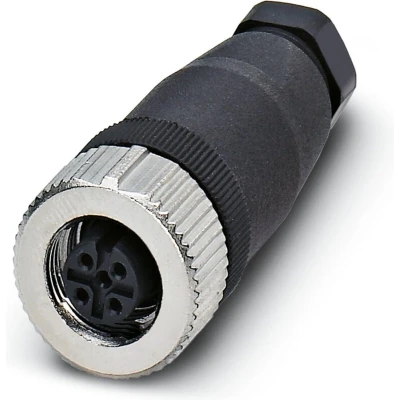 Afbeelding van Phoenix Contact 1543029 Sensor/actuator connector, niet geassembleerd M12 Aantal polen: 4 Bus, recht 1 stuk(s)
