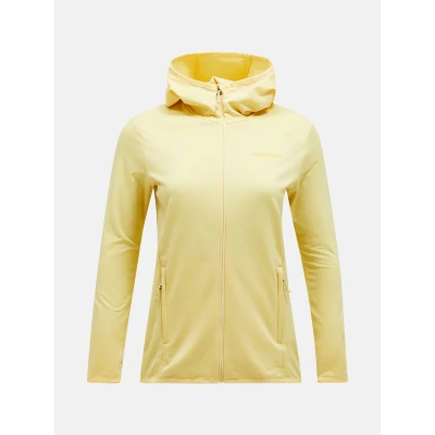 Afbeelding van Peak Performance W Light Zip Hood Dames Ski jas MELLOW YELLOW
