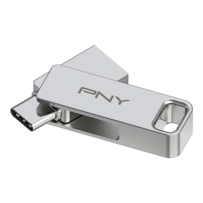 Afbeelding van PNY 64 GB DUO LINK USB 3.2 Type C dubbele flashdrive voor Android apparaten en computers externe mobiele opslag foto&#039;s, video&#039;s meer 200 MB/s
