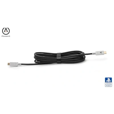 Afbeelding van PowerA USB C® naar C kabel van 3 meter voor PlayStation®5, opladen en spelen, opnieuw opladen, DualSense Edge compatibel, PSVR2 PS Portal officieel gelicentieerd
