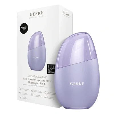 Afbeelding van GESKE SmartAppGuided™ Cool &amp; Warm Eye Face Massager 7 in 1 Multi stimulator Gezicht nek Batterijloos koelen en warmen Verstevigt ontspant Nose Area Targeted Design
