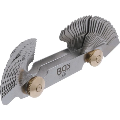 Afbeelding van BGS Dubbel schroefdraadsjabloon, 52 bladen metrisch 0,25 6,0 mm, Whitworth 4G 62G