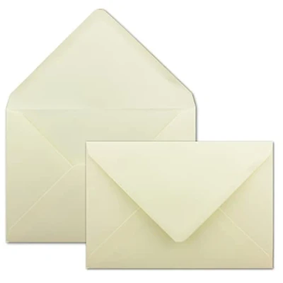 Afbeelding van Gustav Neuser Enveloppen, 100 stuks, crème, DIN C5 g/m², 16,2 x 22,9 cm, natte plakrand met puntige klep