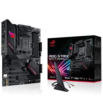 Afbeelding van ASUS ROG Strix B550 F Gaming (Wi Fi) Mainboard Socket AM4 (ATX, Ryzen, PCIe 4.0, WiFi6, Intel 2,5 Gbit/s Ethernet, 2x M.2 met koelers, SATA 6 Gbit/s, USB 3.2 Gen 2, Aura Sync)