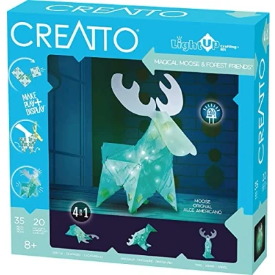 Afbeelding van Kosmos Knutselset Creatto Rendier Junior Blauw 60 delig