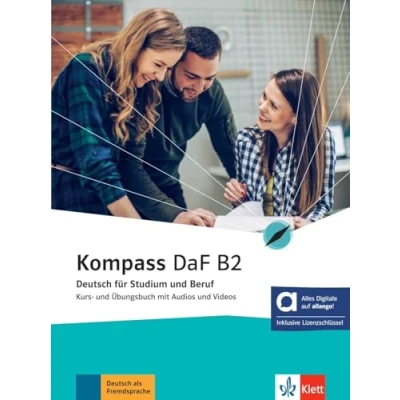 Afbeelding van Kompass daf b2, libro del alumno y de ejercicios edicion hibrida allango: Deutsch für Studium und Beruf. Kurs Übungsbuch mit Audios Videos inklusive Lizenzschlüssel allango (24 Monate)