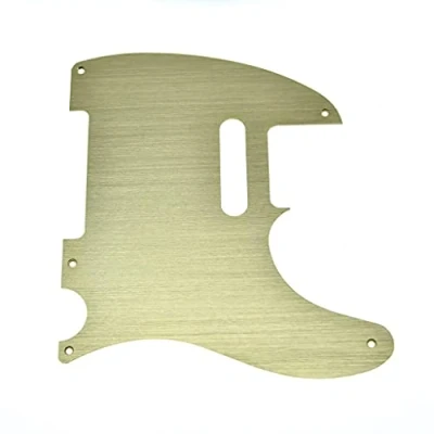 Afbeelding van Dopro Metaal Aluminium Geanodiseerd Vintage 5 Hole Tele Slagplaat voor Amerikaanse/Mexicaanse FD Telecaster Goud